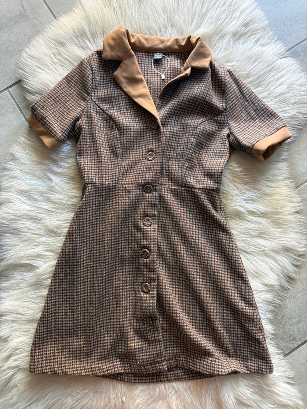 💼TAILORED HOUNDSTOOTH DRESS👗